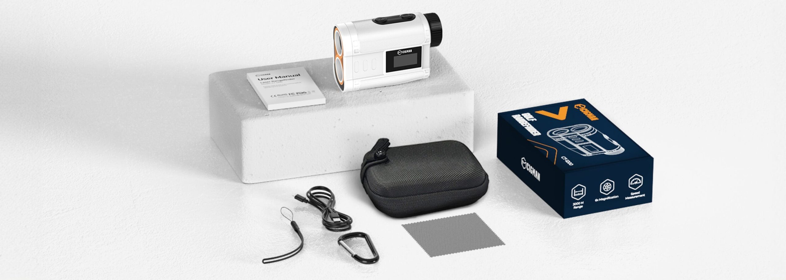 Items found in CT-1200 golf laser box