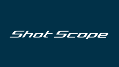 Shot Scope Logo in white on a blue background