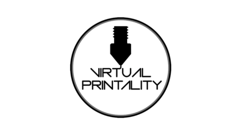 Virtual Printality Logo in black on a white background